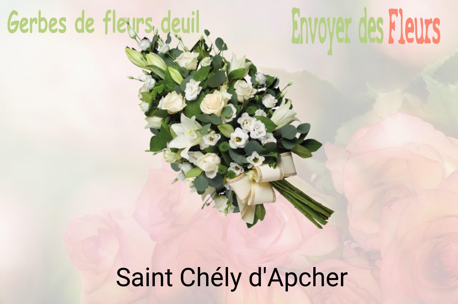 Gerbe de fleurs de deuil livrée à Saint-Chély-d'Apcher